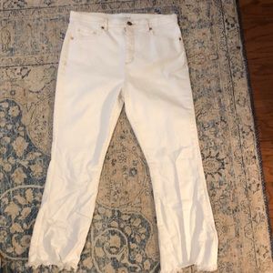 Loft high waist flare crop jeans